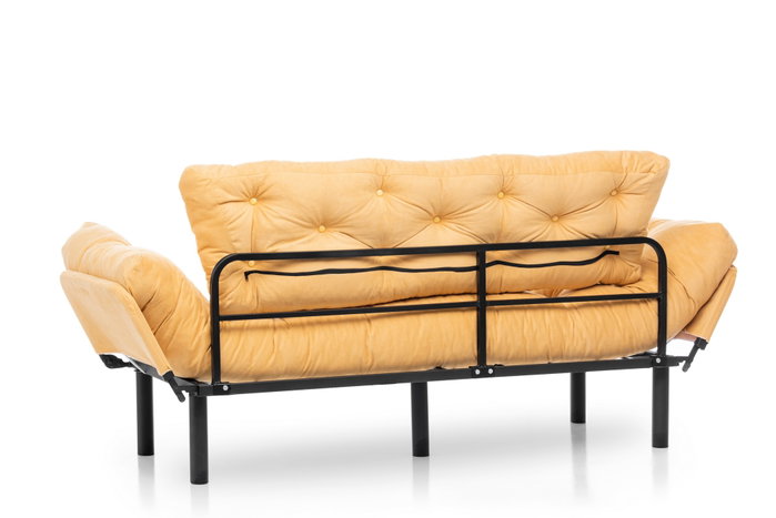 Atelier Del Sofa Nitta Triple - Sofá cama de 3 plazas, Mostaza